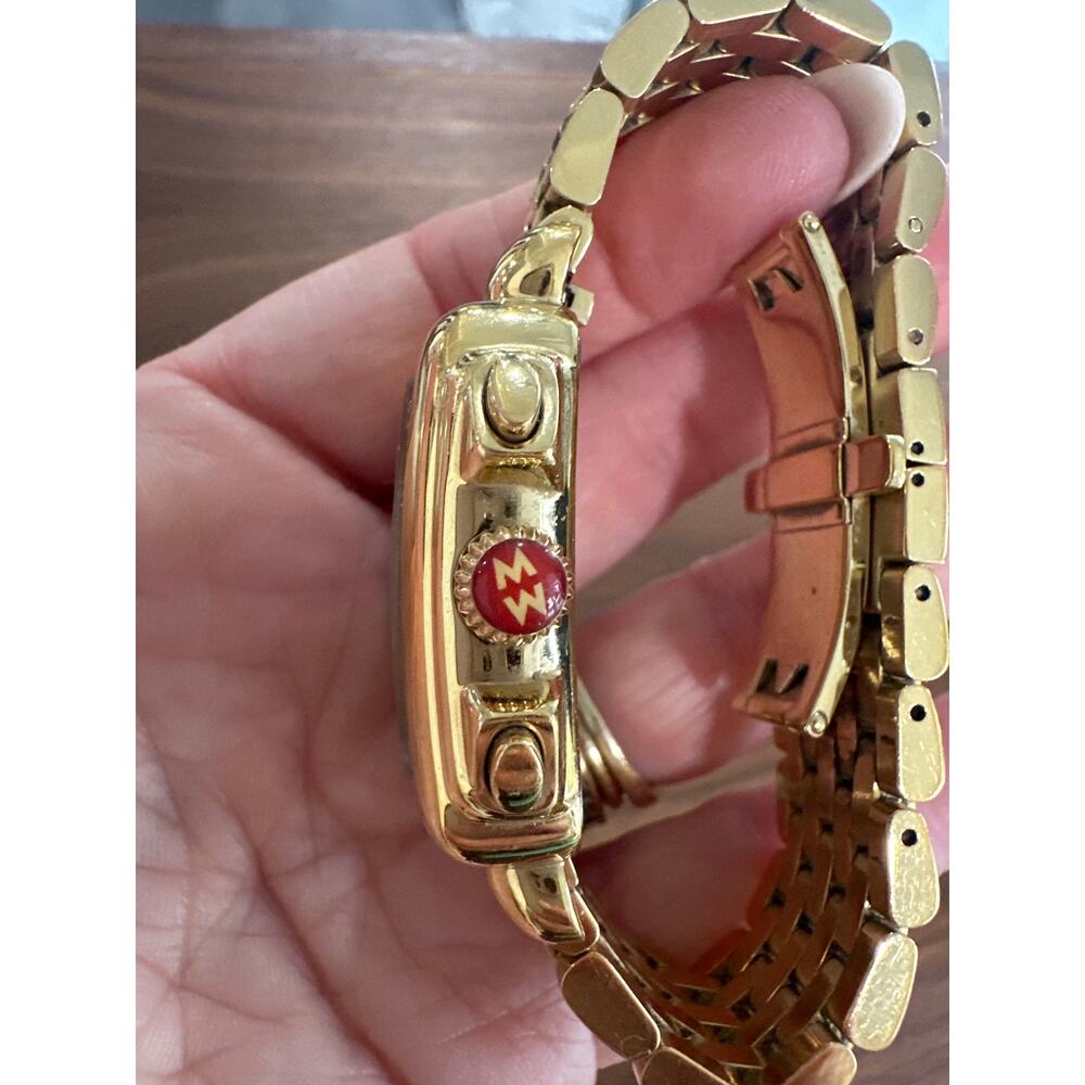 Michele Deco 18K Gold Plated Stainless Steel 33mm Watch - Picture 4 of 10